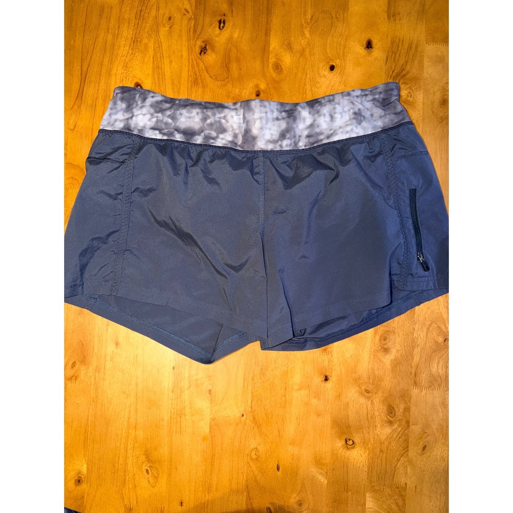 Lululemon Speed Up Shorts Gray Patterned Waistband Size 8 Running Athletic 539